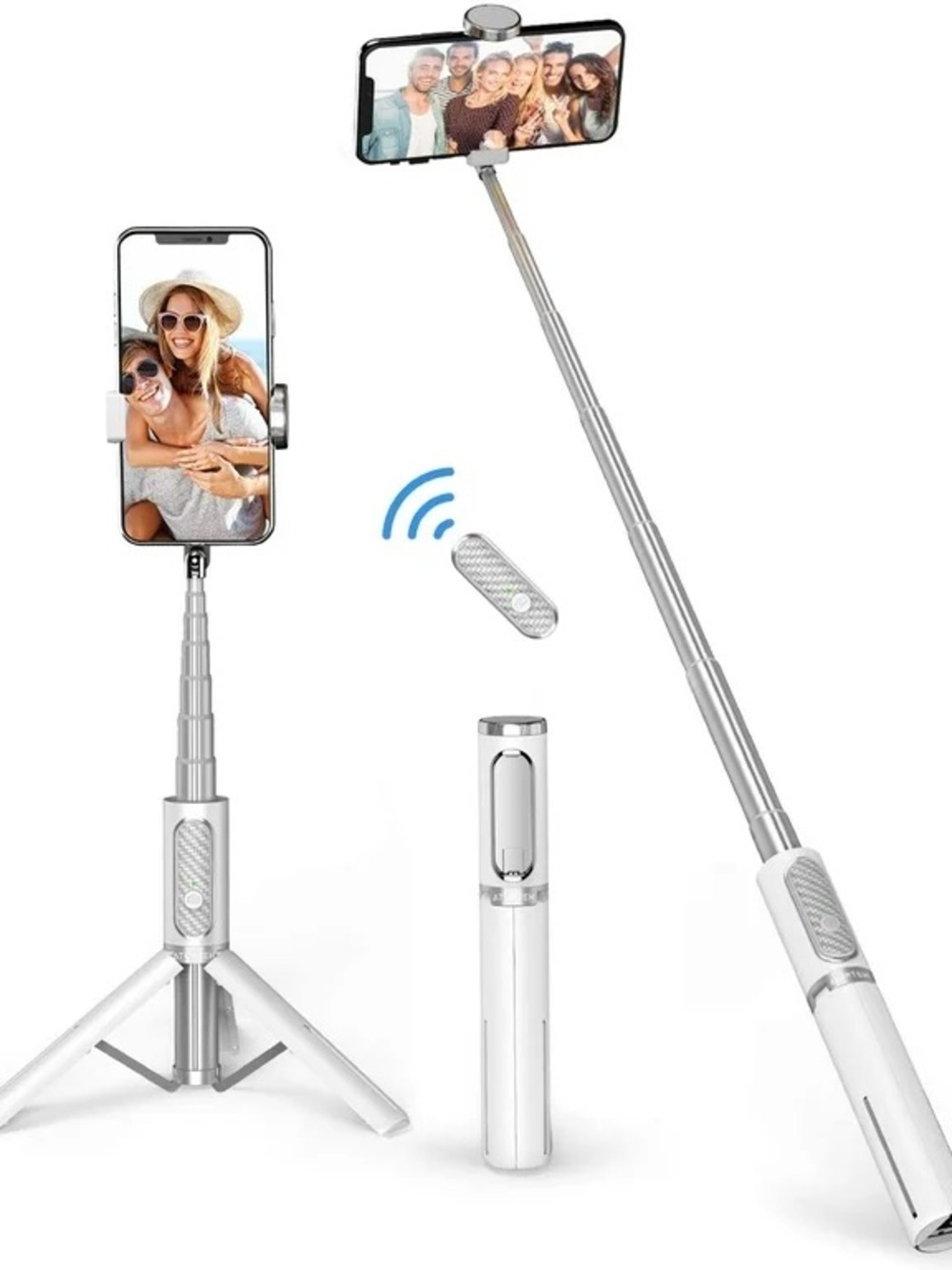 Atumtek - 1.3M Selfie Stick Tripod with Bluetooth Remote